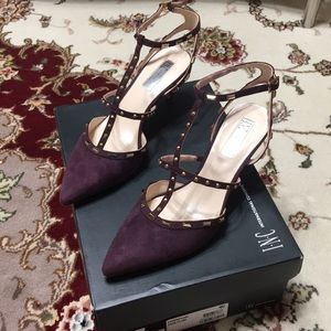 INC suede heels